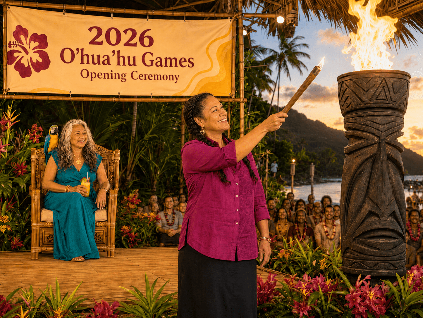 Official Portrait of Miss. Tala Moemoe, O'hua'hu's current Minister of Culture